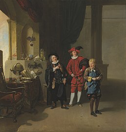 David Garrick dans L'Alchimiste de Ben Jonson. Tableau de Johan Zoffany.