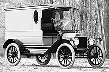 A 1916 Ford Model T delivery van with coachwork by the Charles Abresch Co.