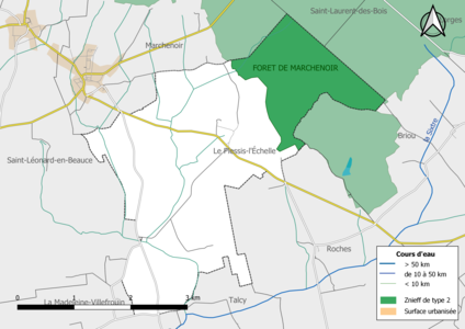 La « Forêt de Marchenoir » est une ZNIEFF de type 2[Note 3].