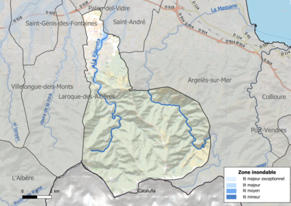 Carte des zones inondables.