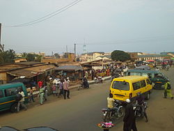 View of Aflao and the Ghana–Togo border