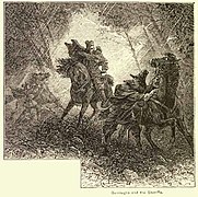 Burroughs and the Sheriffs (1878), d'après Salem witch trials, 1692.