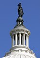 The Statue of Freedom, a bronze statue that, since 1863, has crowned the dome of the U.S. Capitol