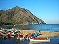 Chuao fishers' boats