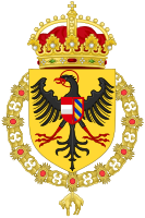 Coat of arms of Maximilian I of Habsburg as King of the Romans.