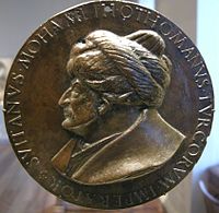 First medal of Mehmet II, by Costanzo da Ferrara, circa 1478.[6]