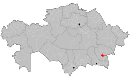 Distretto di Eskeldi – Localizzazione