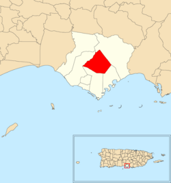 Location of Felicia 2 within the municipality of Santa Isabel shown in red