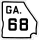 State Route 68 marker