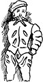 Statue of a jester depicted in the book Letters from England by Karel Čapek
