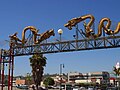 Entrada al barrio chino de Los Ángeles.