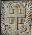 A nonstandard rendition of the seal on Lyman Hall (1891).