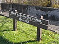 Two canals using the same infrastructure at Providence, Ohio.