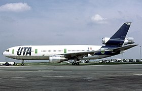 N54629, le DC-10 d'UTA, impliqué dans l'accident, en 1981