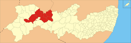 Microregione di Salgueiro – Mappa