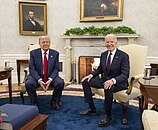 The 2020s saw the U.S. Presidency alternate from Donald Trump to Joe Biden in 2020, followed by Trump's successful re-election in 2024; Both the oldest presidents served during the decade. This makes Trump both the 45th (2017–2021) and the 47th President (2025–2029). He is the second president elected to non-consecutive terms (following Grover Cleveland, who served as the 22nd (1885–1889) and 24th President (1893–1897).