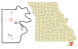 Location of Pascola, Missouri