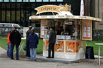 A small crêperie in Basel, Switzerland