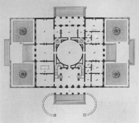 Floor plan of the pavilion (Goetghebuer, 1827)