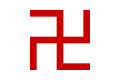 Flag of the Red Swastika Society, the largest emergency relief group in China during World War II