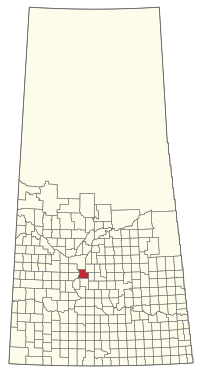 Location of the RM of Dundurn No. 314 in Saskatchewan