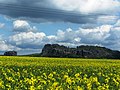 The Schrammsteine seen from Reinhardtsdorf