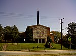 View of the church across Georgia Avenue