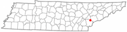 Location of Vonore, Tennessee