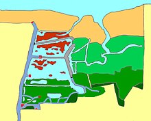 Carte montrant le plan général de la réserve.