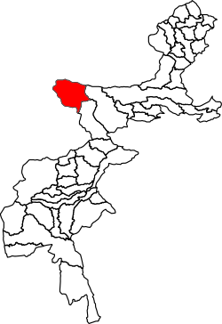 Location of Upper Kurram Tehsil in the Federally Administered Tribal Areas