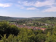 La vallée de l'Ornain vue depuis le belvédère de la Vierge Noire