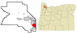 Location in Oregon