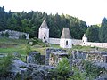 Le rovine del chiostro grande con la capella dei priori