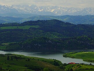 Blick vom Berg Wdżar