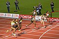 Image 15The finish of a women's 100 m race (from Track and field)
