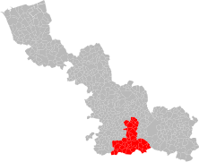 La dix-septième circonscription en 1958.