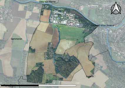 Carte orhophotogrammétrique de la commune.