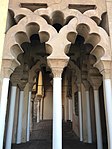 Interlacing multifoil arches at the Alcazaba of Malaga in Spain (11th century)