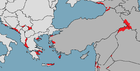 Aire de répartition du Mulot rupestre