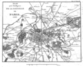 Plan des environs de Paris en 1814.