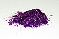 Purple anhydrous (without water) chromium (III) chloride