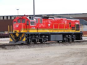 Bright Star no. 34-538 in TFR livery, Saldanha, 10 February 2013