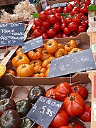 Différentes variétés de tomates