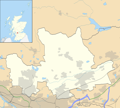 East Dunbartonshire is located in East Dunbartonshire