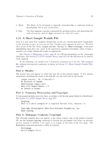 Esempio di output stampato di Texinfo: pagina 25 del manuale ufficiale GNU Texinfo.