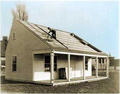 Image 32MIT's Solar House #1, built in 1939 in the US, used seasonal thermal energy storage for year-round heating. (from Solar energy)