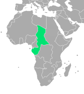 Localização de África Equatorial Francesa