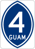 Guam Highway 4 marker