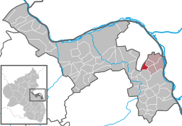 Läget för Harxheim i Landkreis Mainz-Bingen