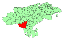 Location of Hermandad de Campoo de Suso